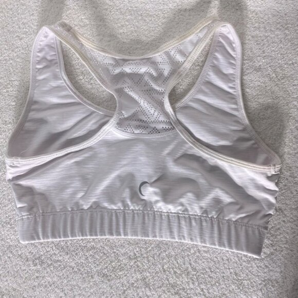 Zyia White Racerback Sports Bra M - Picture 13 of 14
